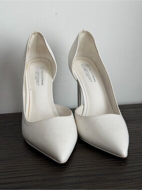 Call It Spring White Pointed-Toe D'Orsay Pumps
